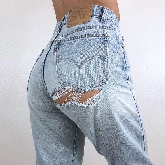 vintage ripped levis
